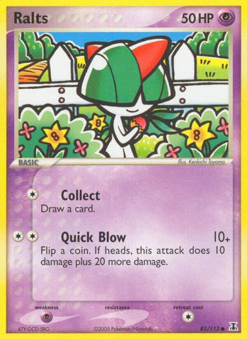 Ralts 81/113 (Delta Species)  - Reverse Holofoil