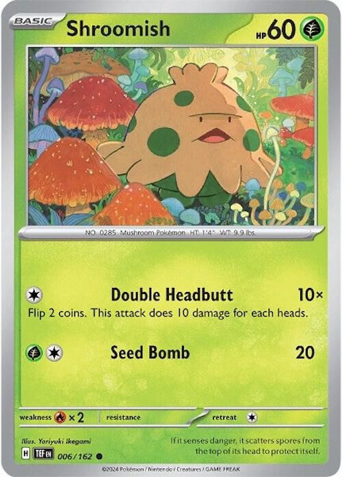 Shroomish 006/162 (SV05: Temporal Forces)  - Reverse Holofoil
