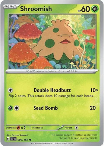 Shroomish 006/162 (SV05: Temporal Forces)  - Reverse Holofoil