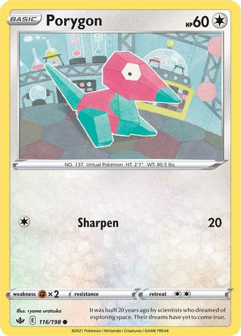 Porygon 116/198 (SWSH06: Chilling Reign) 