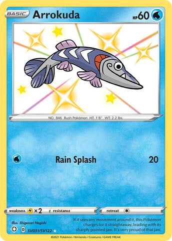 Arrokuda SV031/SV122 (Shining Fates: Shiny Vault)  - Holofoil