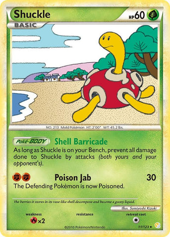 Shuckle 11/123 (HeartGold SoulSilver)  - Holofoil