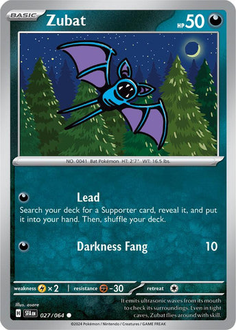 Zubat 027/064 (SV: Shrouded Fable) 