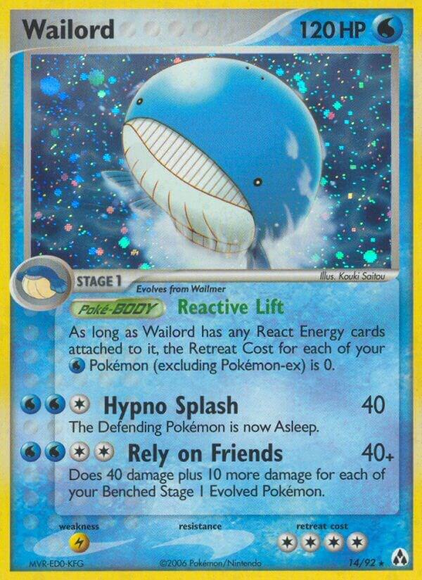 Wailord 14/92 (Legend Maker)  - Holofoil