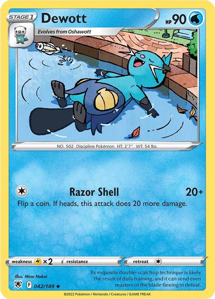 Dewott 042/189 (SWSH10: Astral Radiance) 