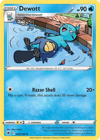 Dewott 042/189 (SWSH10: Astral Radiance) 
