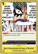 Never Underestimate the Power of Miracles!! OP09-116 (Emperors in the New World) 