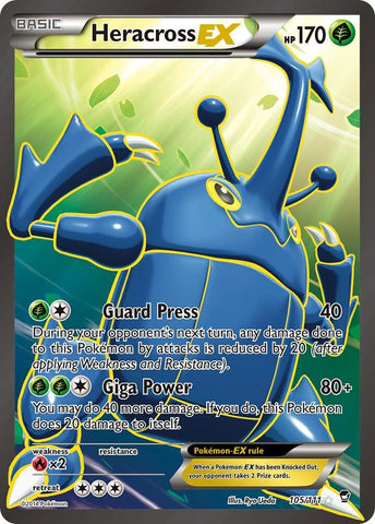 Heracross EX 105/111 (XY - Furious Fists)  - Holofoil