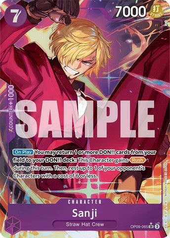 Sanji OP09-065 (Emperors in the New World)  - Alternate Art Foil