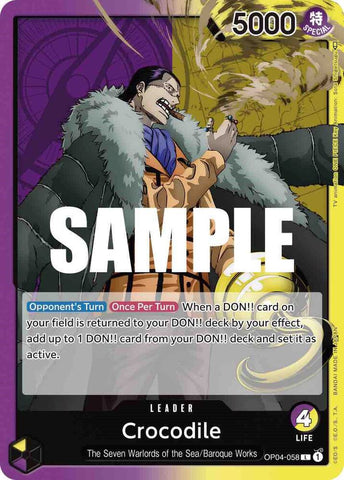 Crocodile OP04-058 (Kingdoms of Intrigue) 