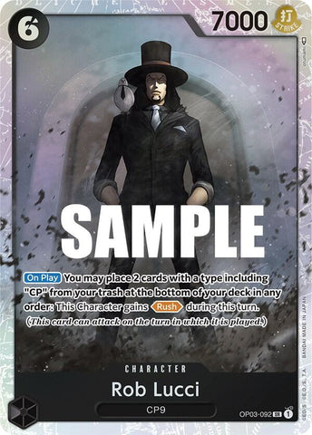 Rob Lucci OP03-092 (Pillars of Strength)  - Foil