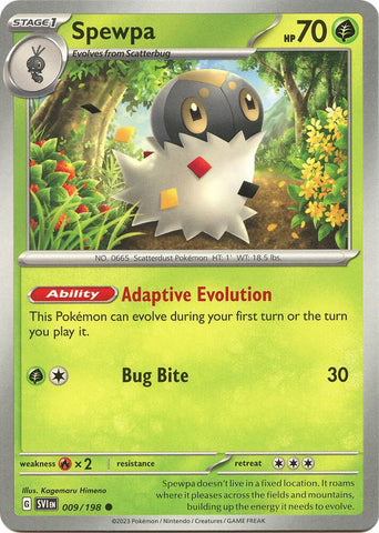 Spewpa 009/198 (SV01: Scarlet & Violet Base Set) 