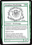 Interplanar Brushwagg (2021 Edition) [Mystery Booster Playtest Cards]