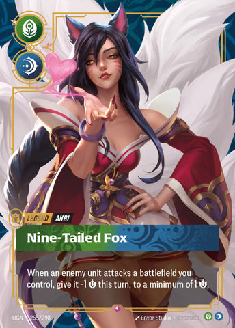 Ahri, Nine-Tailed Fox — Riftbound Origins OGN-255