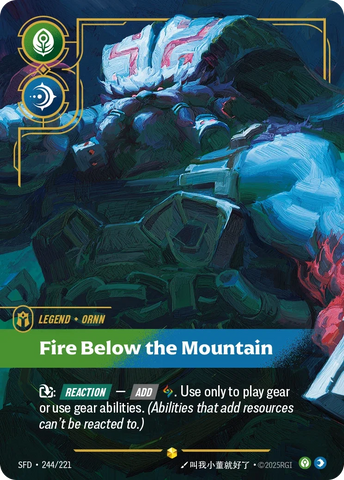 Ornn, Fire Below the Mountain — Riftbound Spiritforged SFD-244
