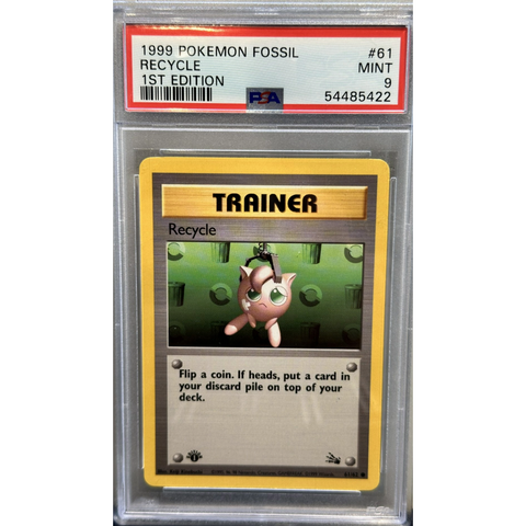1999 Pokemon Recycle Trainer PSA 9