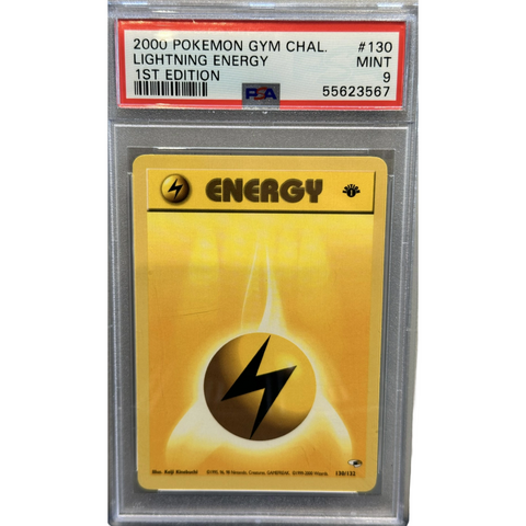 2000 Pokemon Lightening Energy 1st Edition PSA 9