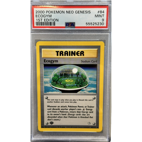 2000 Pokemon Ecogym Trainer 1st Edition PSA 9