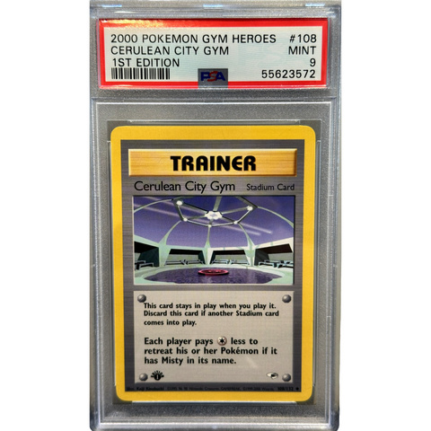 2000 Pokemon Cerulean City Gym 1st Edition PSA 9