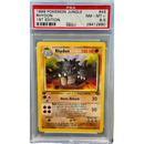 1999 Pokemon Rhydon 1st Edition PSA 8.5