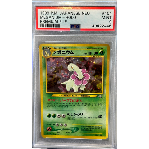 1999 Pokemon Meganium Holo Japanese PSA 9