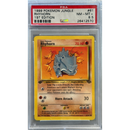 1999 Pokemon Rhyhorn 1st Edition PSA 8.5