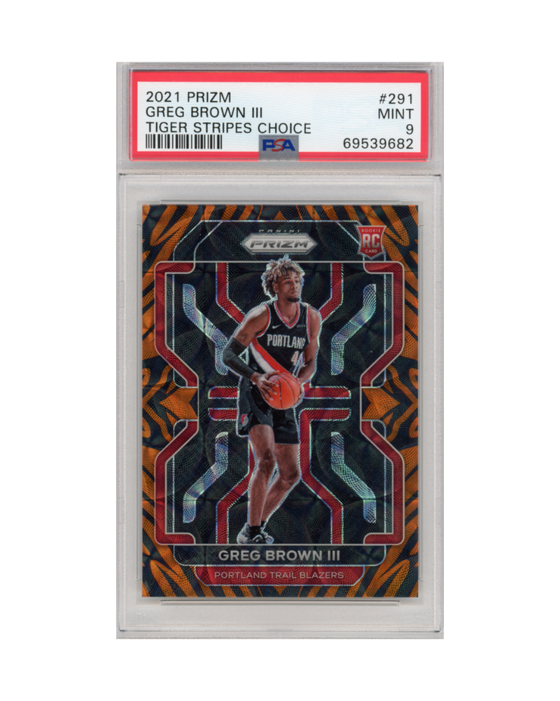 2021 Prizm Greg Brown III Tiger PSA 9