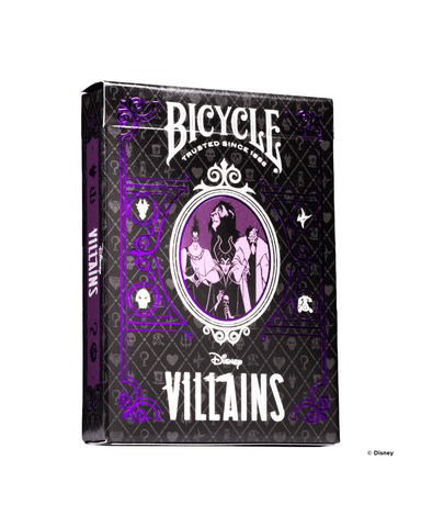 Copy of Bicycle Disney Villains Pueple Playing Cards