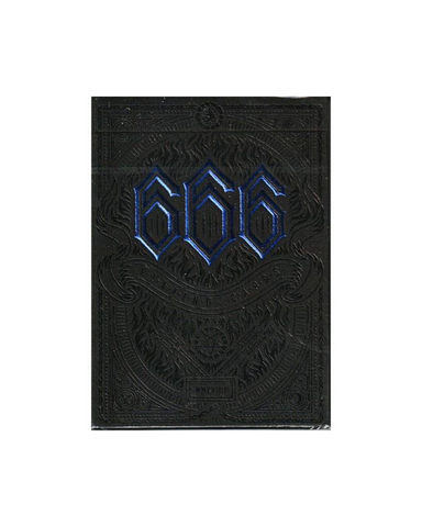 666 (Cobalt Blue) Playing Cards