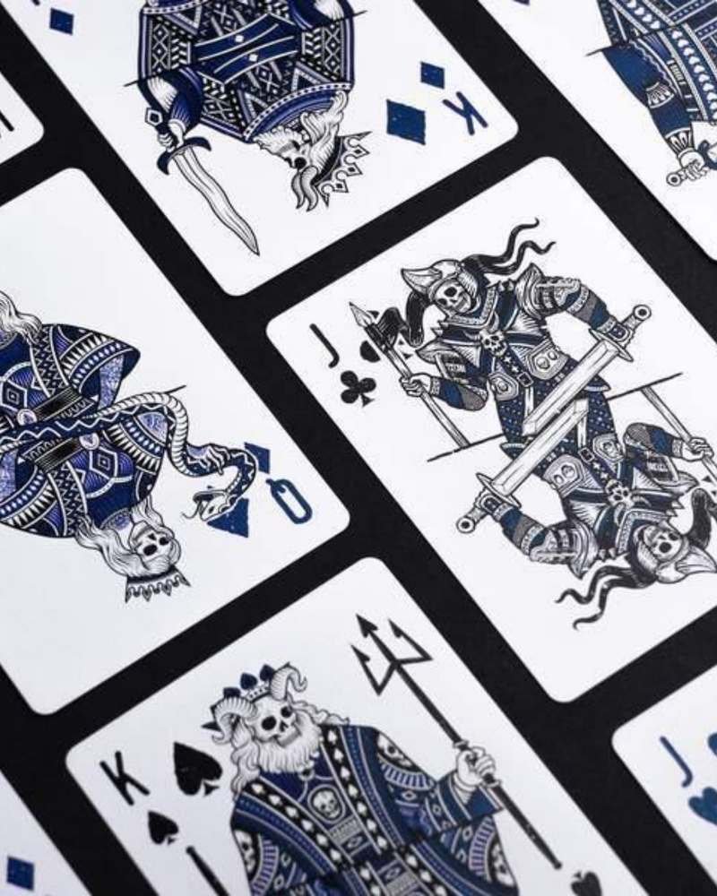 666 (Cobalt Blue) Playing Cards