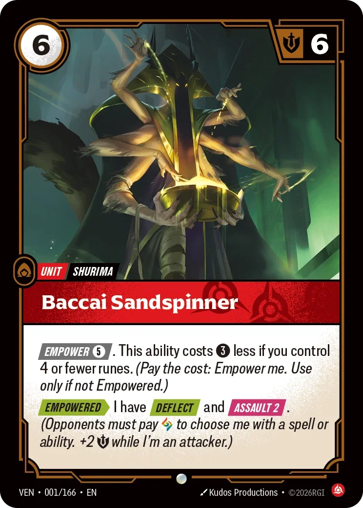 Baccai Sandspinner — Riftbound Vendetta 001/166