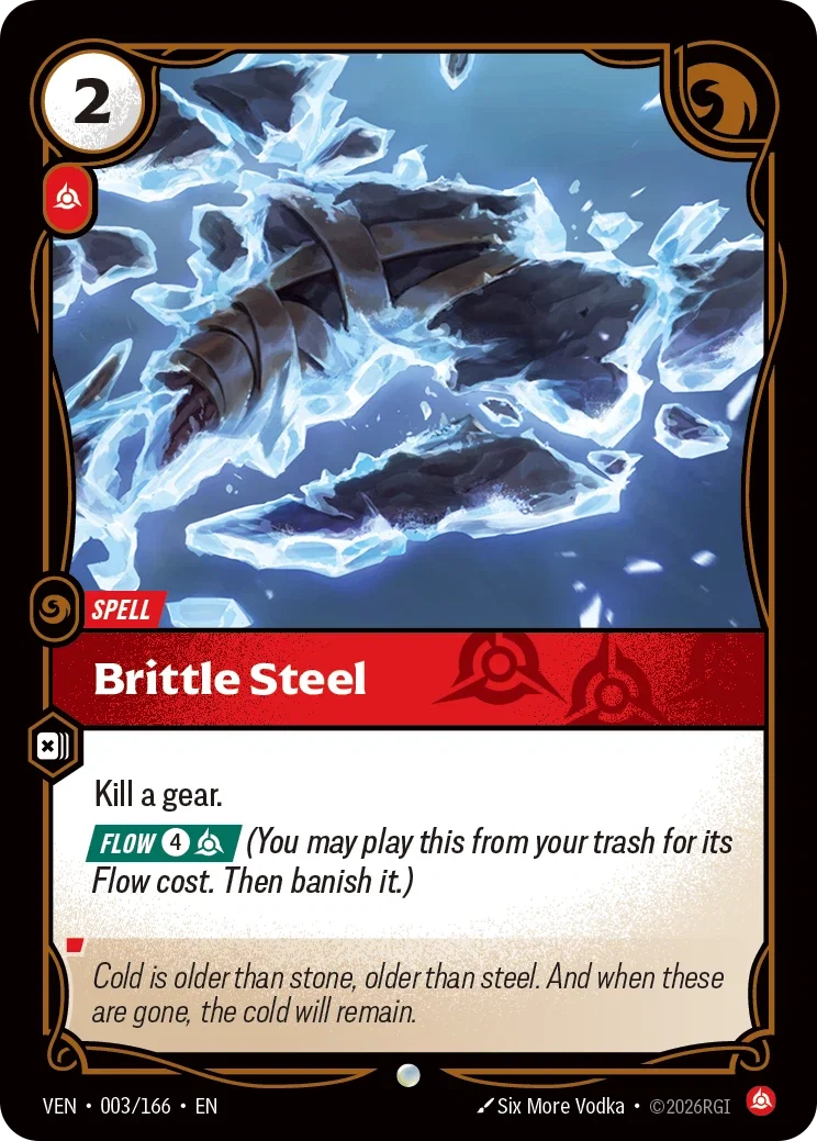Brittle Steel — Riftbound Vendetta 003/166