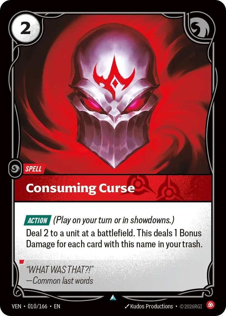 Consuming Curse — Riftbound Vendetta 010/166