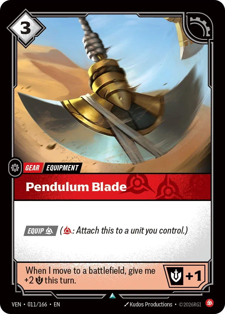 Pendulum Blade — Riftbound Vendetta 011/166