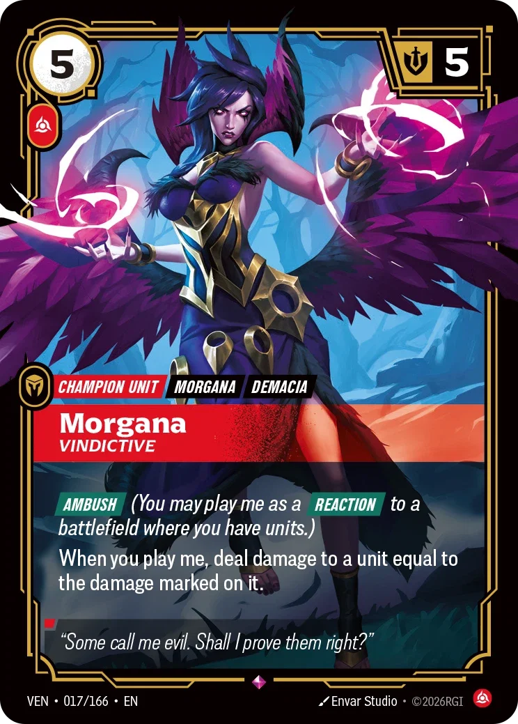 Morgana, Vindictive — Riftbound Vendetta 017/166