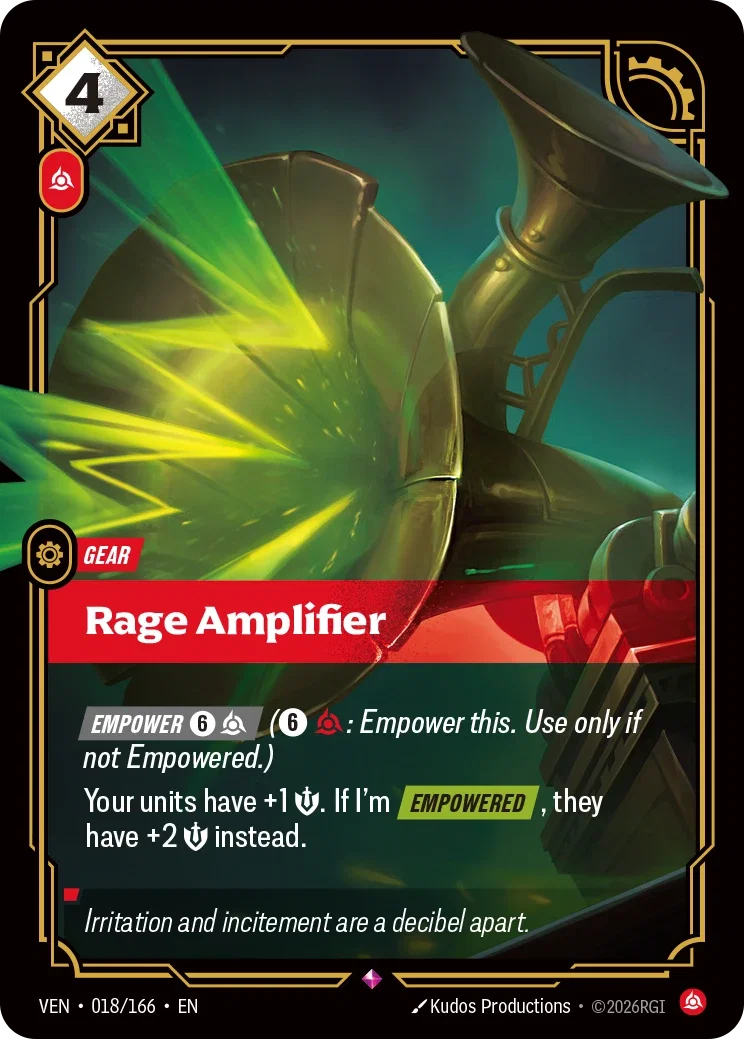 Rage Amplifier — Riftbound Vendetta 018/166