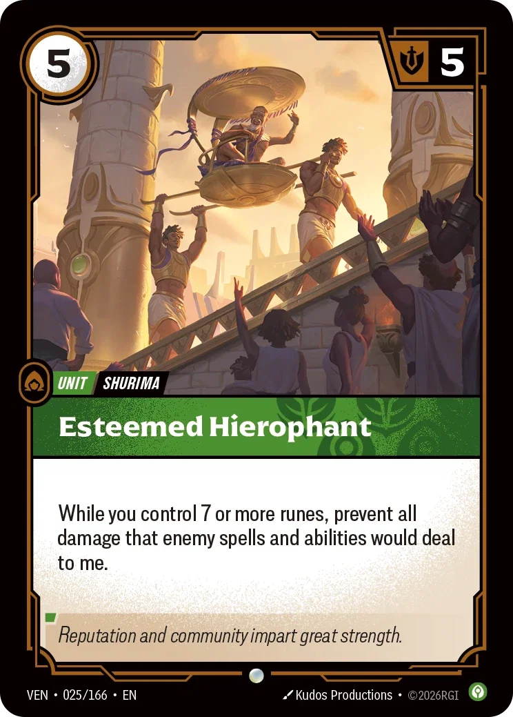 Esteemed Hierophant — Riftbound Vendetta 025/166