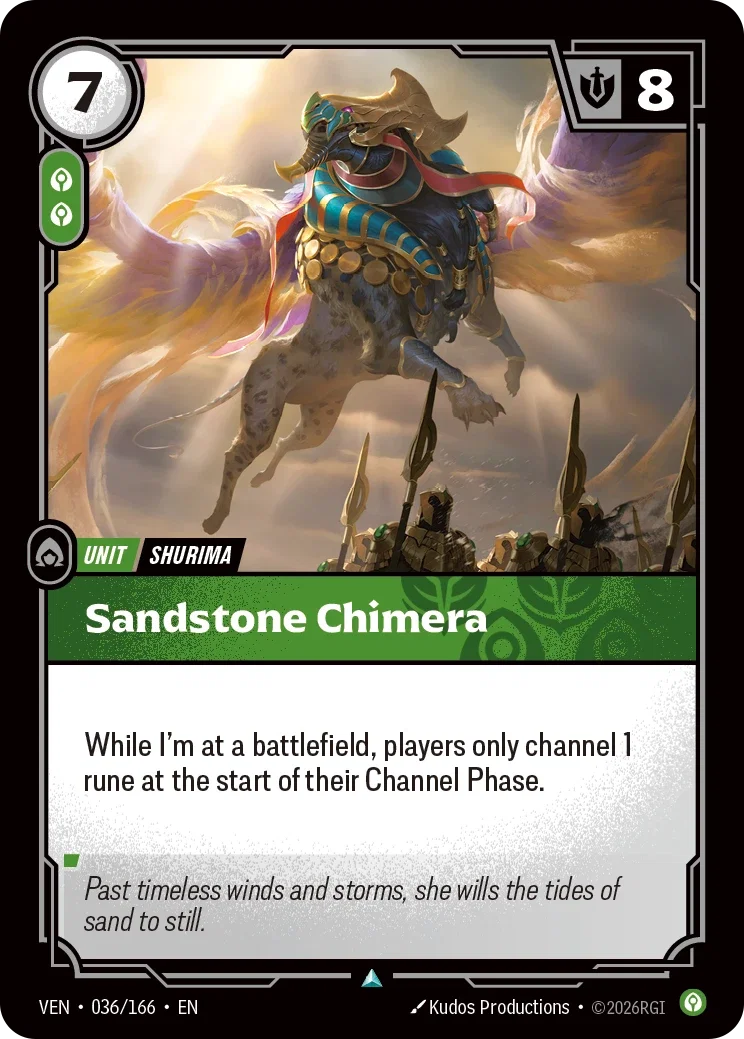 Sandstone Chimera — Riftbound Vendetta 036/166