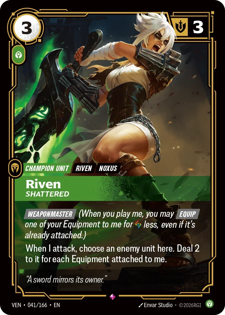 Riven, Shattered — Riftbound Vendetta 041/166