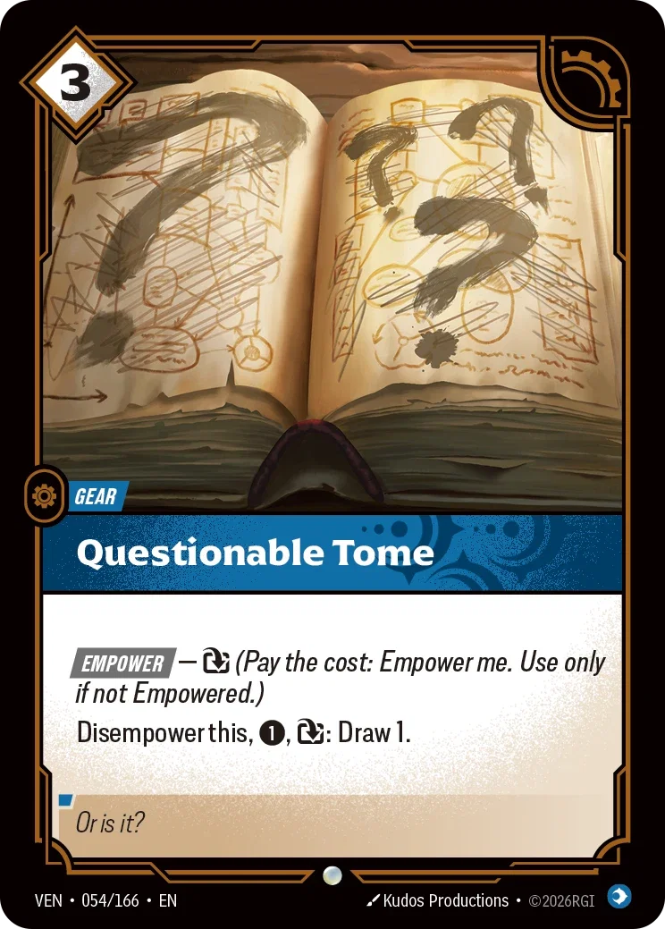 Questionable Tome — Riftbound Vendetta 054/166