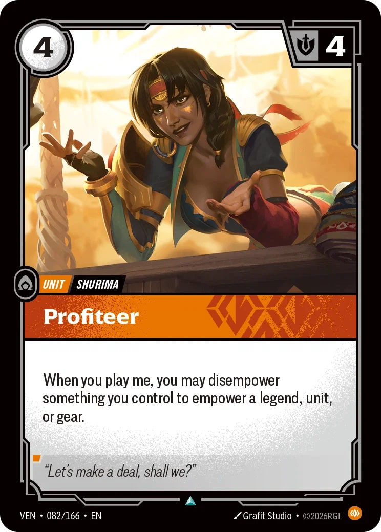 Profiteer — Riftbound Vendetta 082/166