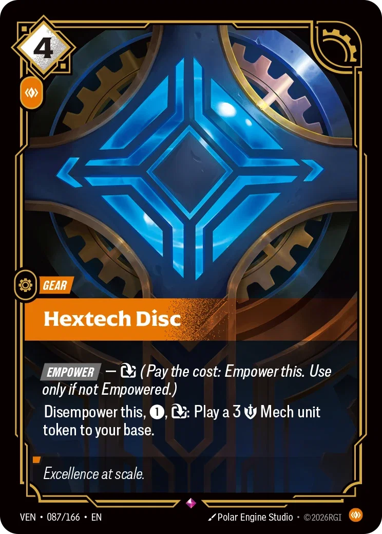 Hextech Disc — Riftbound Vendetta 087/166