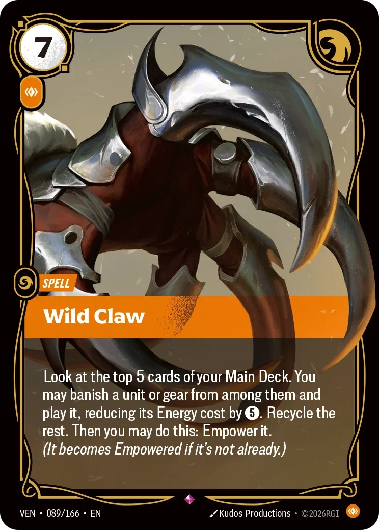 Wild Claw — Riftbound Vendetta 089/166