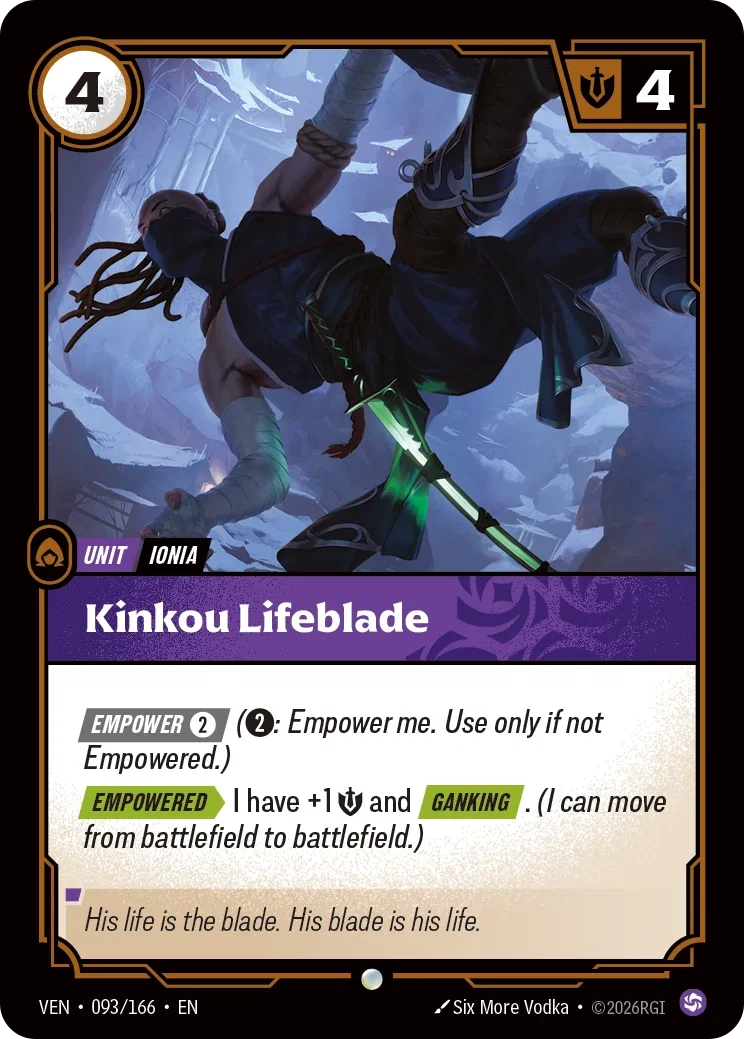 Kinkou Lifeblade — Riftbound Vendetta 093/166