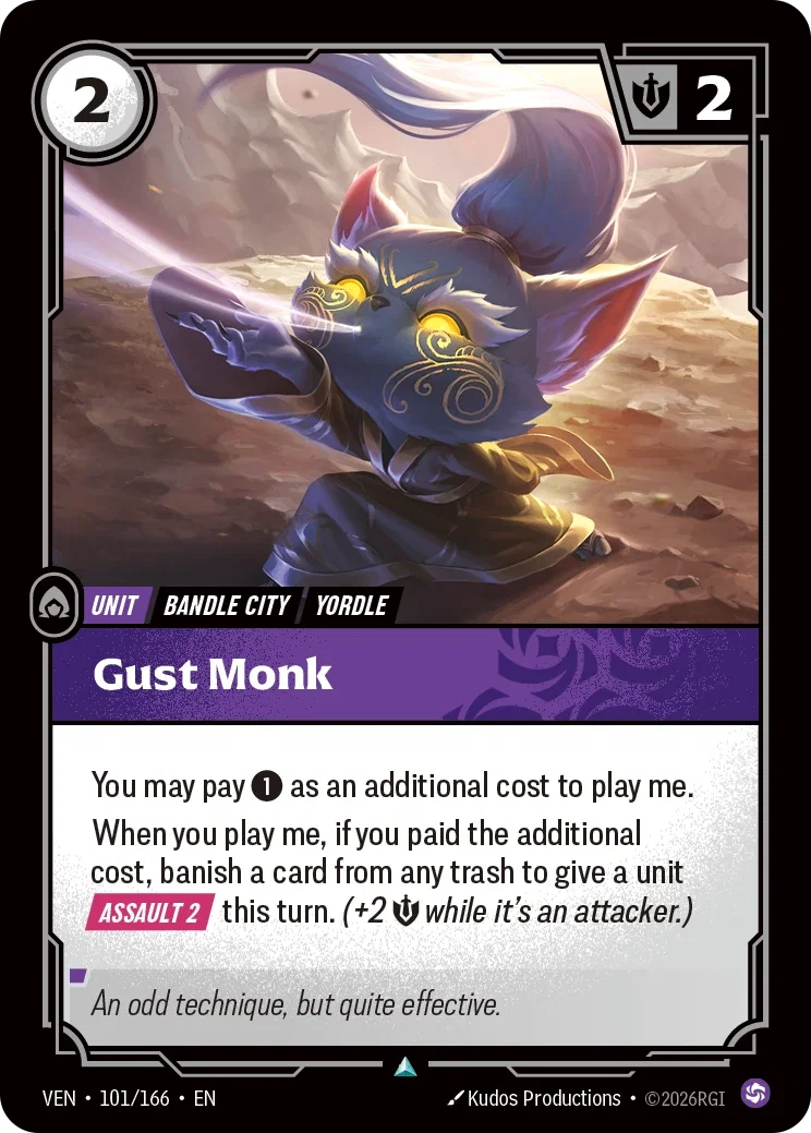 Gust Monk — Riftbound Vendetta 101/166