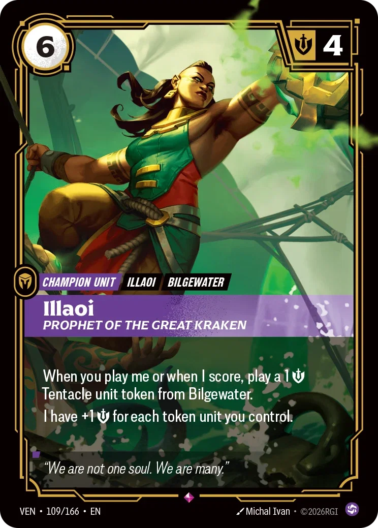 Illaoi, Prophet of the Great Kraken — Riftbound Vendetta 109/166