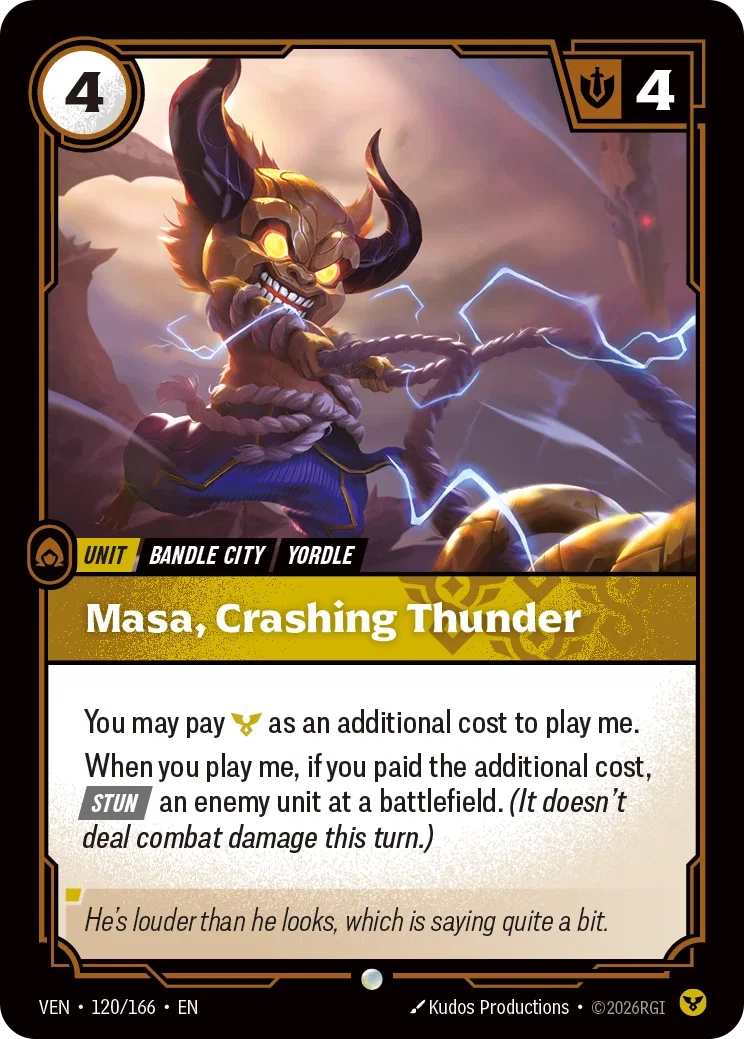 Masa, Crashing Thunder — Riftbound Vendetta 120/166