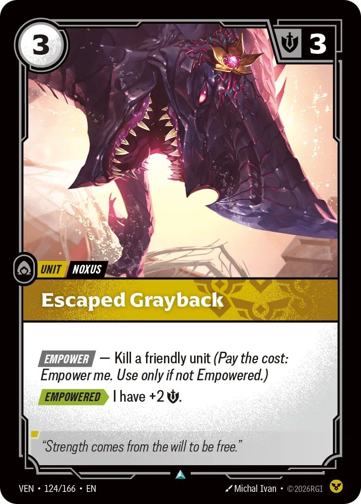 Escaped Grayback — Riftbound Vendetta 124/166