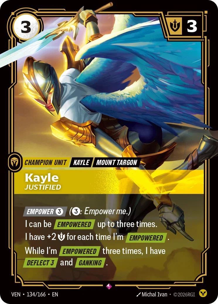 Kayle, Justified — Riftbound Vendetta 134/166