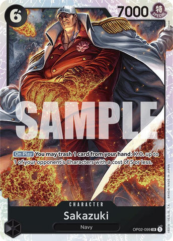 Sakazuki (Reprint) OP02-099 (Premium Booster -The Best-)  - Foil